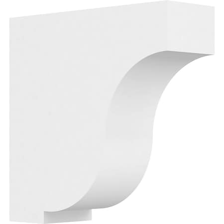Ekena Millwork Standard Van Buren Architectural Grade PVC Bracket, 2"W x 6"D x 6"H BKTP02X06X06VAN